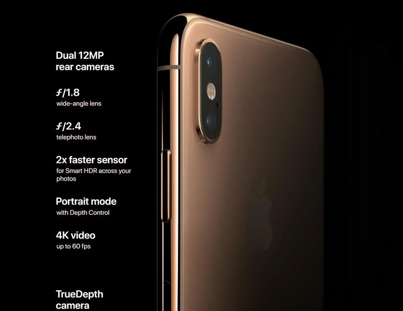 Apple iPhone XS 64GB/256GB ROM Original 5.8" Retina OLED Display RAM 4GB IOS NFC FACE ID Genuine 4G LTE Smart Phone