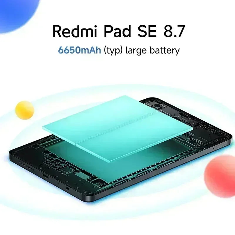 Global Version Xiaomi Redmi Pad SE 8.7 inch Mi Tablet 6650mAh MTK Helio G85 Dual speakers Dolby Atmos® 90Hz Display