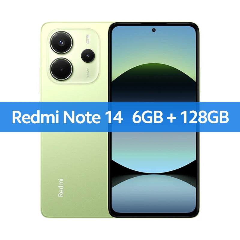 【World Premiere】Global Version Xiaomi Redmi Note 14 MediaTek Helio G99-Ultra 108MP AI 5500mAh 6.67" AMOLED 120Hz Display IP54