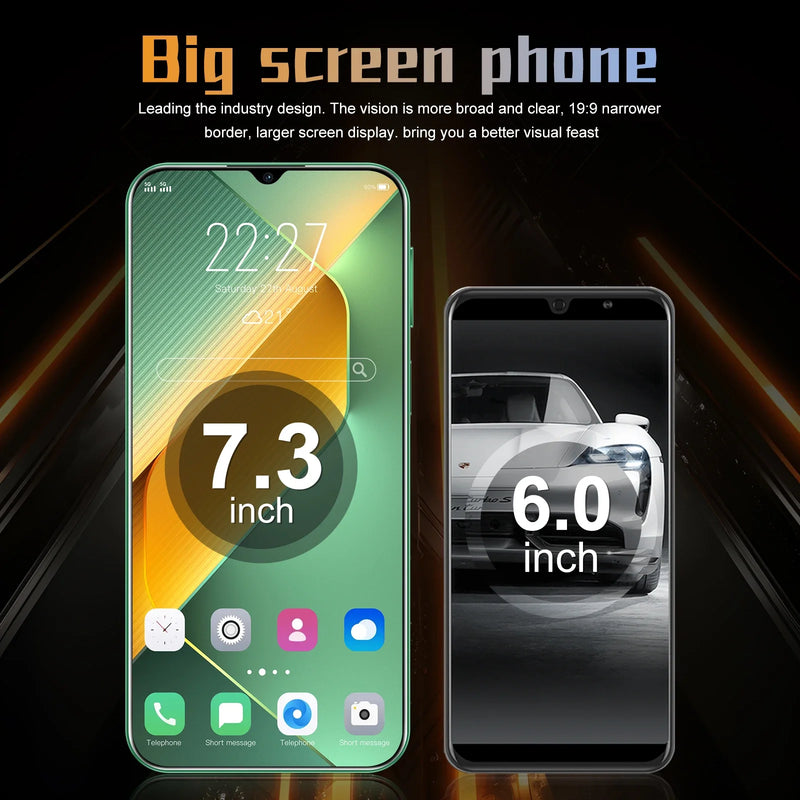 New smartphone Pova 6 Pro unlocks high-definition screen with a 7.3-inch 22GB+2TB 5G dual analog Celulares Android 14 8000mAh