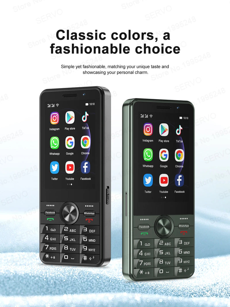 SERVO F25 PRO Smart Touch Phone 4G Network WiFi Google Play WiFi Android 8.1 System Dual SIM Cards 3.5" Display Smart Cellphones