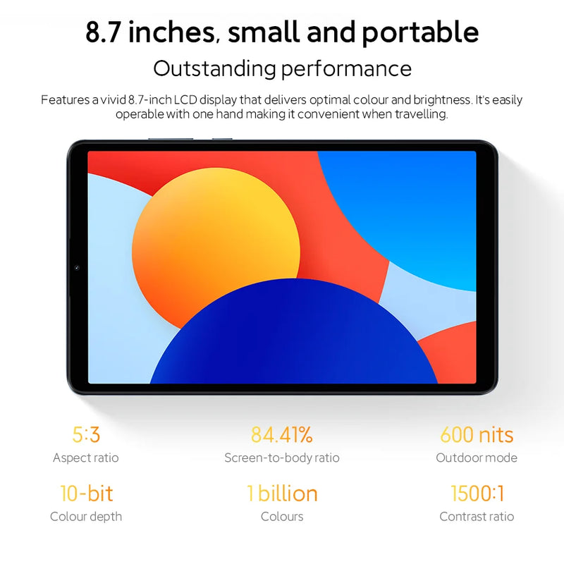 Xiaomi Redmi Pad SE 8.7 Mi Tablet Global Version MTK Helio G85 Octa-core 8.7" 90HZ Display 64GB 128GB Dual-band 6650mAh Battery