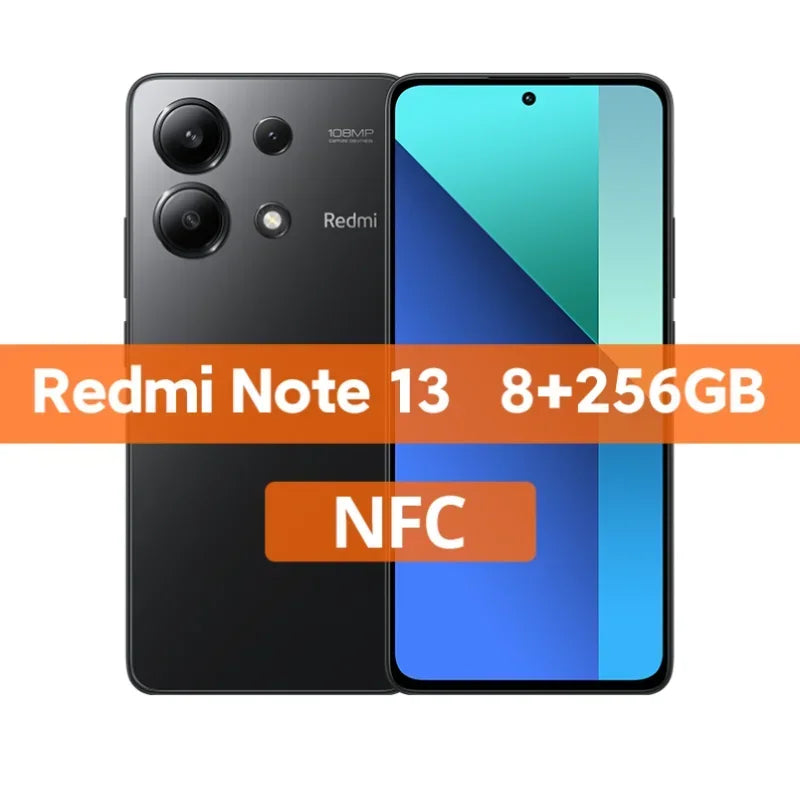 Xiaomi Redmi Note 13 Global Version Snapdragon® 685 Smartphone 108MP camera 120Hz 6.67"AMOLED display 33W charg