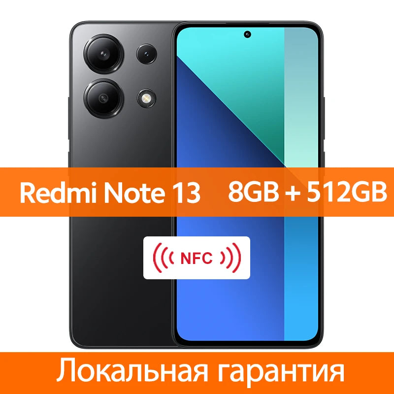 Global Version Xiaomi Redmi Note 13 Cellphone 120Hz AMOLED display 33W charging 108MP camera Snapdragon 685 Octa core