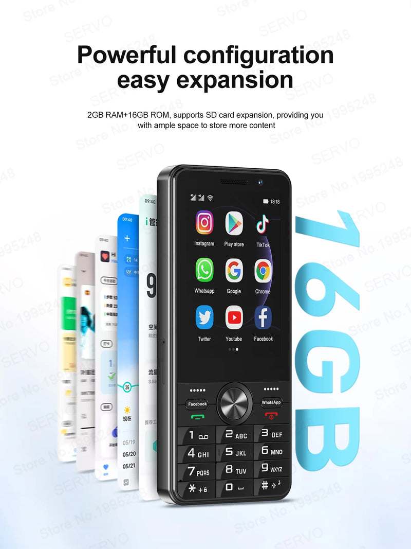 2025 New SERVO F25 PRO 4G Smartphone Android 2+16GB MTK6737 GPS WiFi FM Radio 2500mAh Play Store 3.5" Touch Screen Mobile Phones