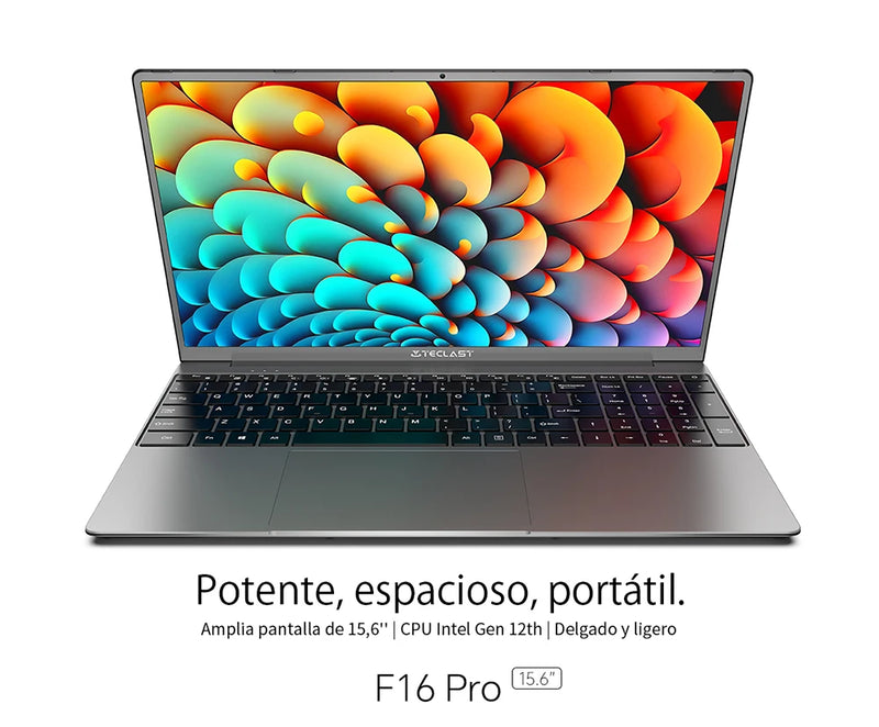 TECLAST F16Pro Laptop 15.6 inch, 16GB RAM 512GB SSD Computers, for Intel N95 CPU, IPS FHD 1080P Screen, WiFi 6, BT 5.0, USB3.2, Backlit Keyboard, 38000mWh