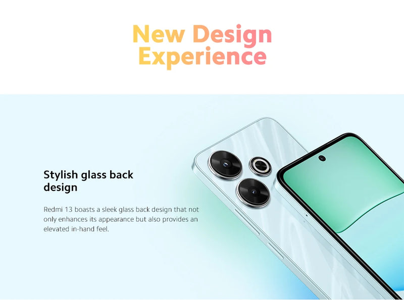 Global Version Xiaomi Redmi 13 Smartphone 108MP super clear camera MediaTek Helio G91 Ultra 33W fast charging 5030mAh battery