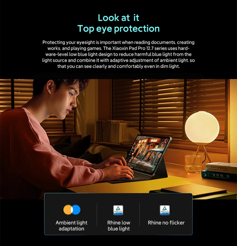 Lenovo Tablet Xiaoxin Pad Pro 12.7 2025 MTK Dimensity 8300 8GB/12GB+128GB/256GB 144Hz 2.9K LCD Screen 10200mAh 45W Charge CN Rom
