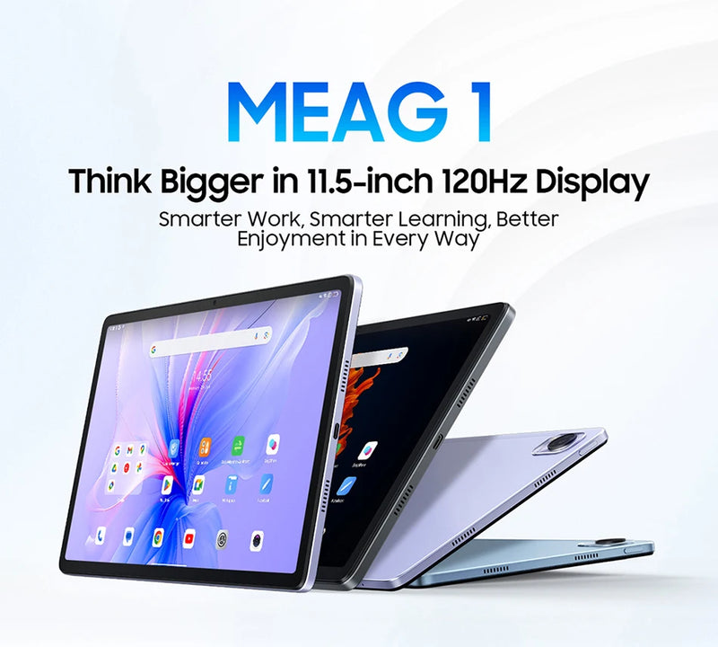 【World Premiere】Blackview MEGA 1 Tablet 11.5 inch 2.4K 120Hz Display 50MP+13MP Camera 12GB 256GB  33W Fast Charging 8800mAh Batt