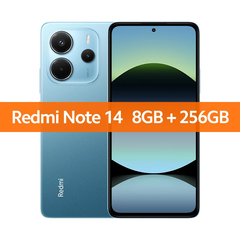 【World Premiere】Global Version Xiaomi Redmi Note 14 MediaTek Helio G99-Ultra 108MP AI 5500mAh 6.67" AMOLED 120Hz Display IP54