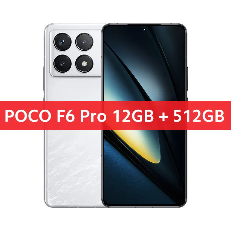 POCO F6 Pro Global Version Cellphone Snapdragon 8 Gen 2 WQHD+ 6.67” 120Hz Flow AMOLED display 120W HyperCharge 5000mAh battery