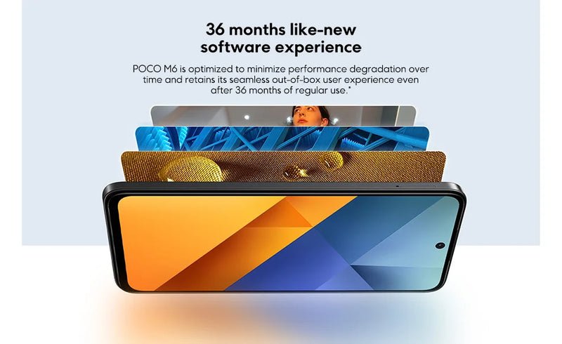 POCO M6 Global Version Smartphone MediaTek Helio G91 Ultra 6.79'' Display 90Hz 33W Fast Charging 5030mAh Battery 108MP NFC