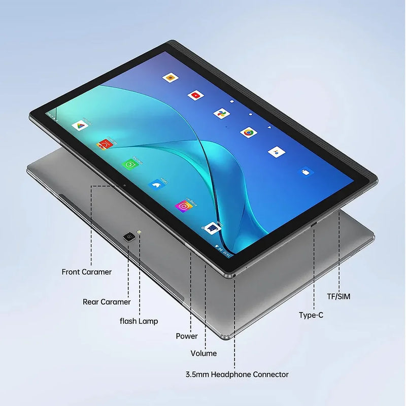 Super Large Screen 14.1 inch tablet Pc New Android 12 Phone Call Google Market GPS 5G WiFi FM Bluetooth 10000mAh 12GB+256GB Tab