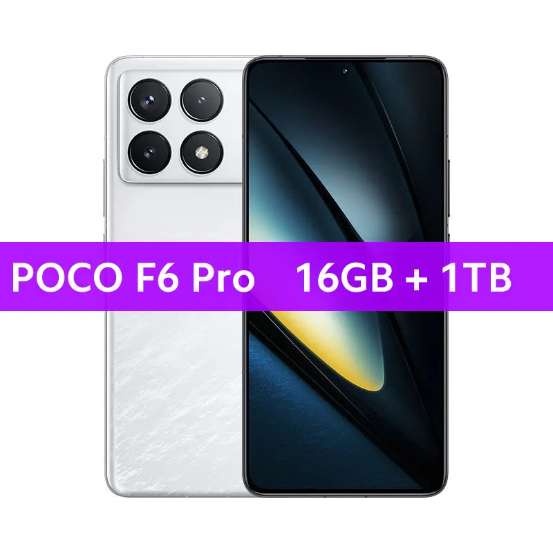 POCO F6 Pro Global Version Cellphone Snapdragon 8 Gen 2 WQHD+ 6.67” 120Hz Flow AMOLED display 120W HyperCharge 5000mAh battery