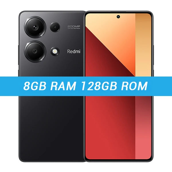 Global Version Xiaomi Redmi Note 13 Pro 4G Cellphone 8GB 256GB 200MP OIS Camera 6.67" 120Hz AMOLED Display NFC 67W Fast Charging