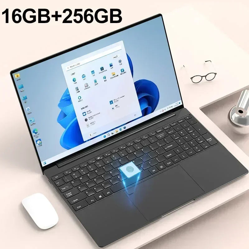 Portable Laptop 15.6" 32GB Ram DDR4 2TB SSD Windows 11 Notebook Pc Gamer Intel N5095 Office Computer with Backlit Fingerprint