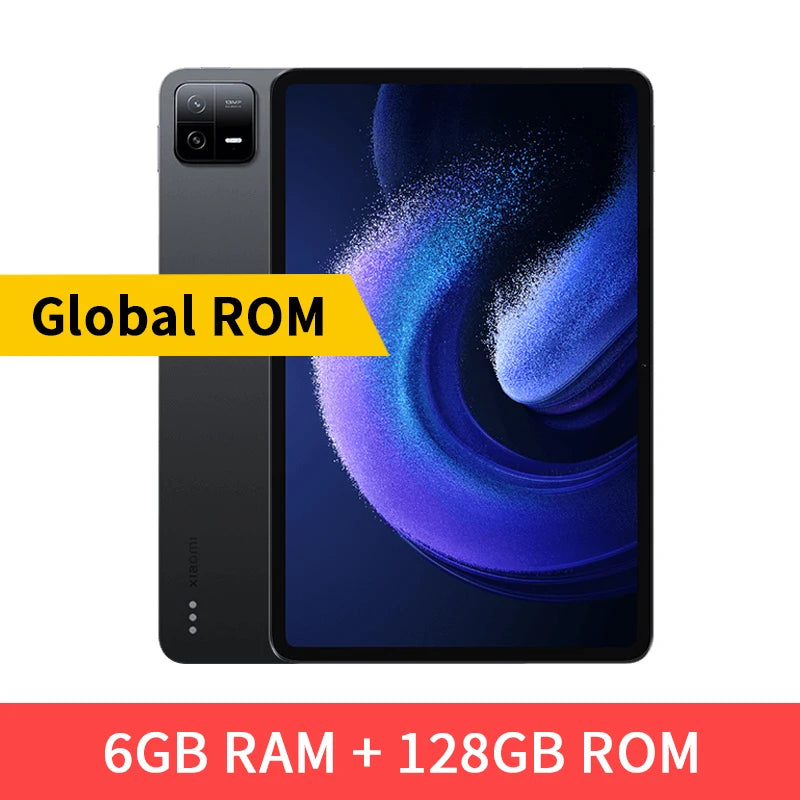 Xiaomi Mi Pad 6 Global ROM Snapdragon 870 Tablet 11" 2.8K 144Hz Screen MIUI 14 8840mAh 33W Fast Charging 13MP Rear Camera