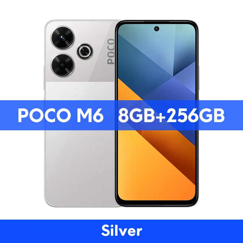 POCO M6 Global Version Smartphone MediaTek Helio G91 Ultra 6.79'' Display 90Hz 33W Fast Charging 5030mAh Battery 108MP NFC