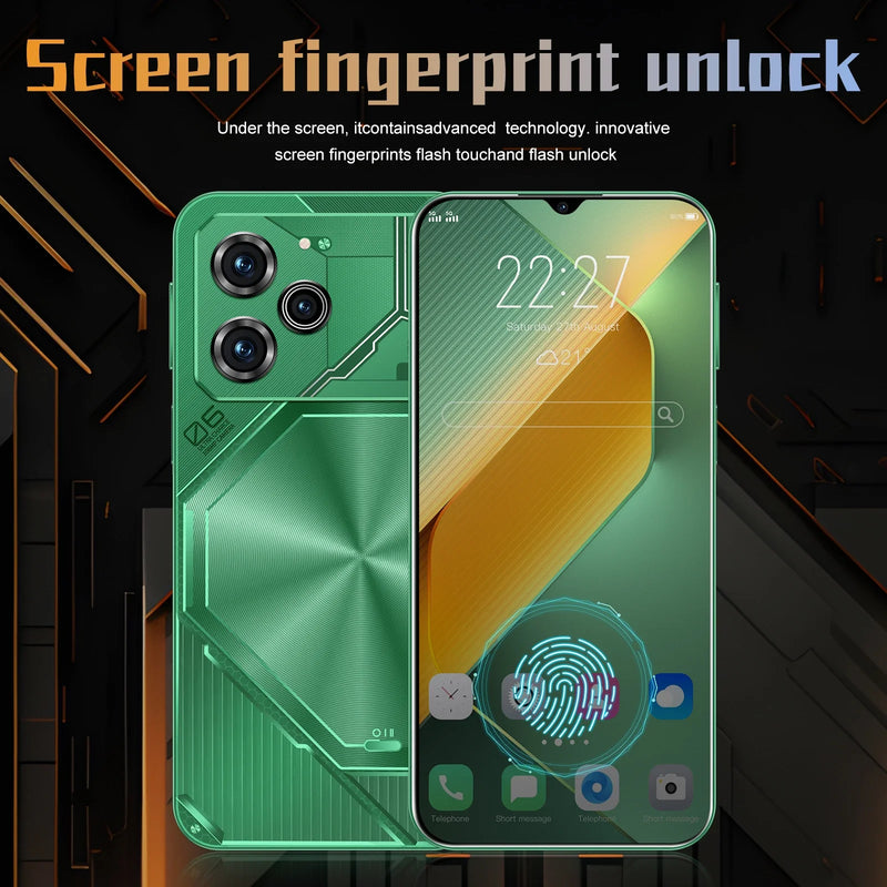 New smartphone Pova 6 Pro unlocks high-definition screen with a 7.3-inch 22GB+2TB 5G dual analog Celulares Android 14 8000mAh