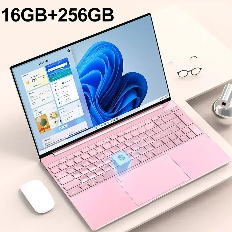 Portable Laptop 15.6" 32GB Ram DDR4 2TB SSD Windows 11 Notebook Pc Gamer Intel N5095 Office Computer with Backlit Fingerprint