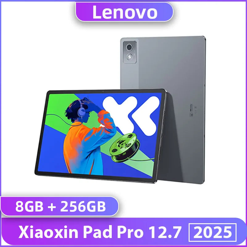 Lenovo Tablet Xiaoxin Pad Pro 12.7 2025 MTK Dimensity 8300 8GB/12GB+128GB/256GB 144Hz 2.9K LCD Screen 10200mAh 45W Charge CN Rom