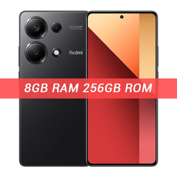 Global Version Xiaomi Redmi Note 13 Pro 4G Cellphone 8GB 256GB 200MP OIS Camera 6.67" 120Hz AMOLED Display NFC 67W Fast Charging