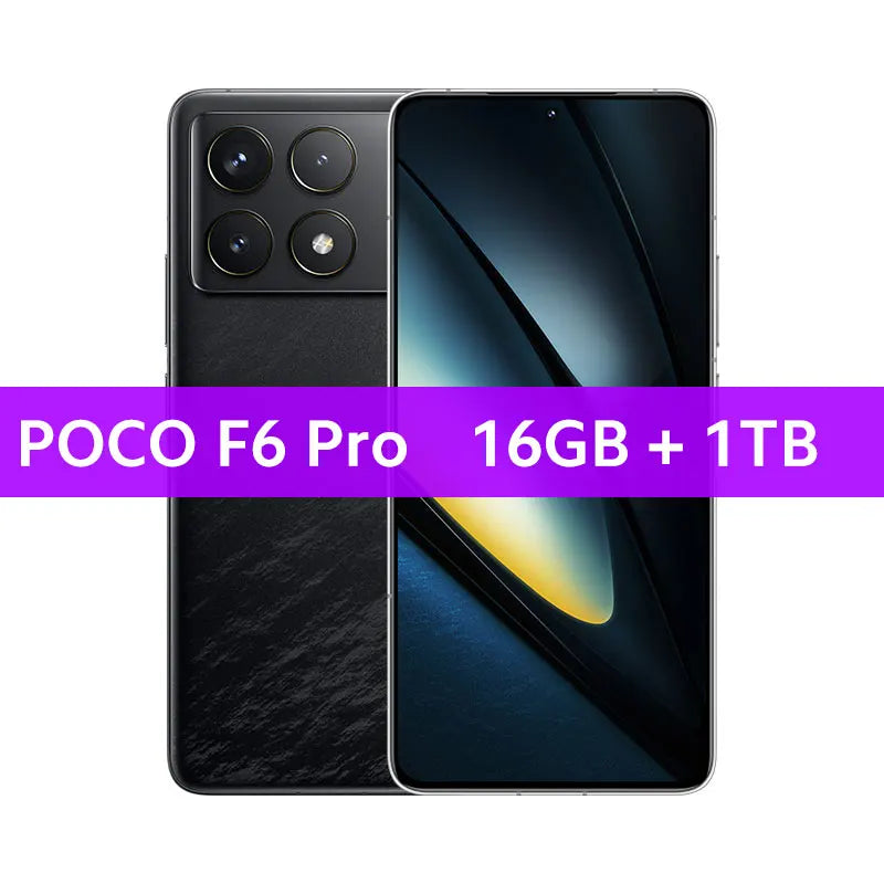 POCO F6 Pro Global Version Cellphone Snapdragon 8 Gen 2 WQHD+ 6.67” 120Hz Flow AMOLED display 120W HyperCharge 5000mAh battery