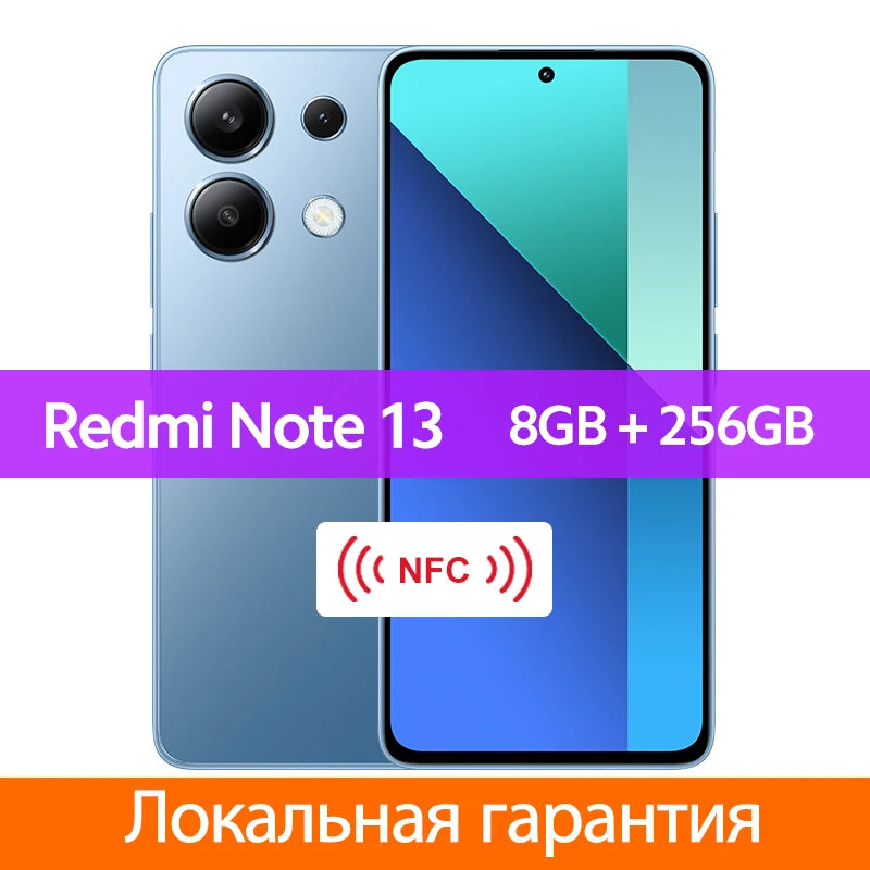 Global Version Xiaomi Redmi Note 13 Cellphone 120Hz AMOLED display 33W charging 108MP camera Snapdragon 685 Octa core